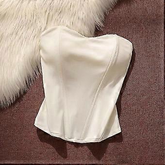 Shaping Boned Bustier Women's Tank Top High-Waist Slim Fashion With Built-In Bra Pads And Anti-Slip Strip 26-27