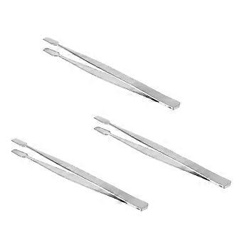 Stainless Steel Stamp Tweezer for Delicate Handling 3Pcs Portable Nipper