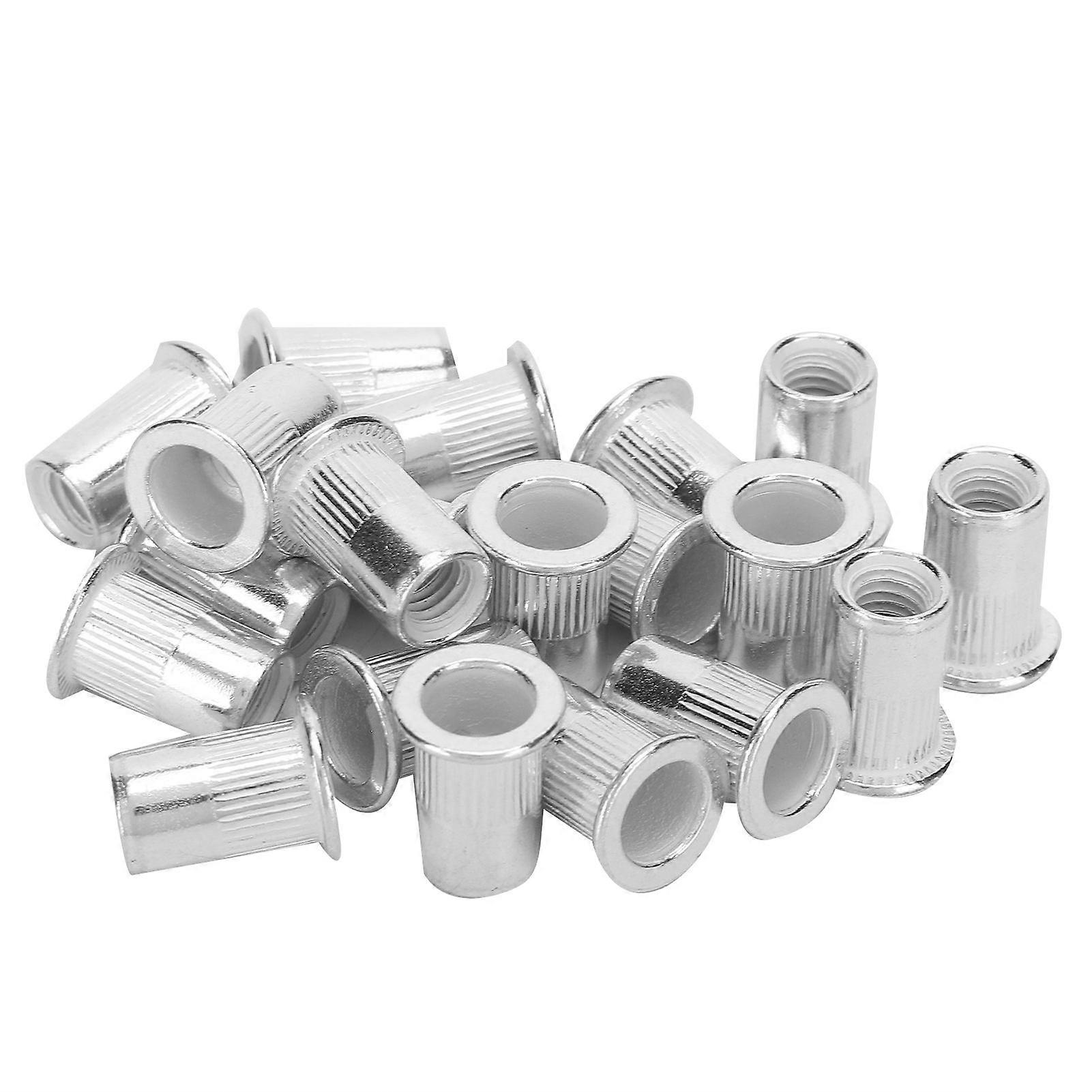 200pcs Professional Aluminum Rivet Nut Threaded Insert Nut Fastener Accessory M6