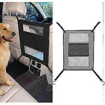 Dog Car Backseat Barrier for Ford Explorer EV 2024-2026, Pet Divider Adjustable Mesh Barrier with Storage Bag, Pet Car Barrier-wsx