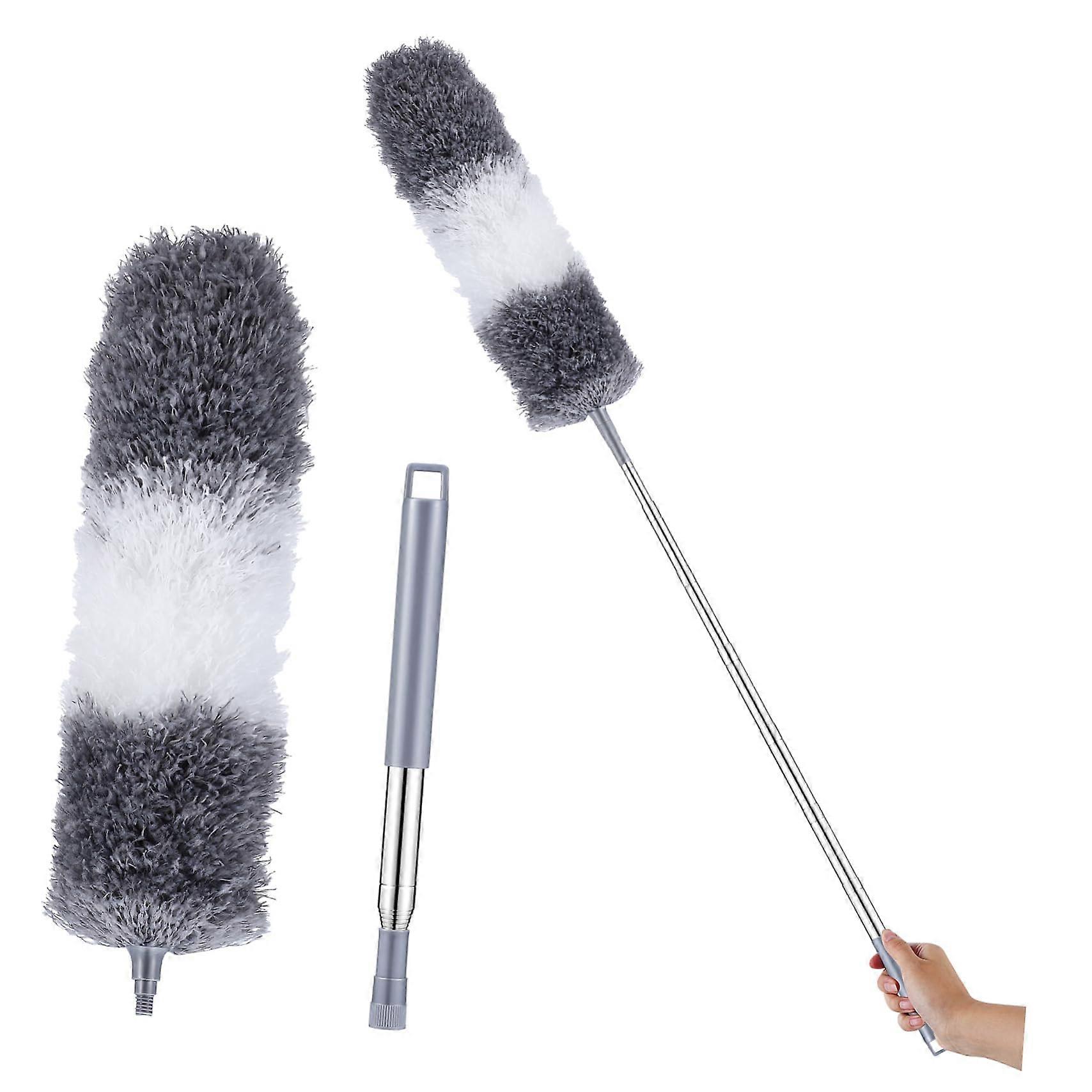 Extendable Ceiling Fan Duster with Washable Microfiber Head, Telescopic Pole for  Ceilings Cleaning