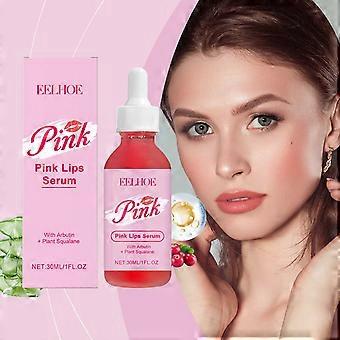 Pink Lip Care Serum, återfuktar dagligen torra läppar och minskar läpplinjer