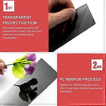 6 Pcs Side Door Window Cover Gloss Black Mirror Effect Pillar Posts Decal Trim Set compatible with Sedan 2005.5?2011