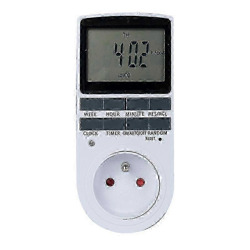 Electrical and Digital Socket Timer, 10 Daily Weekly Programs Digital Socket Timer with Anti-theft M