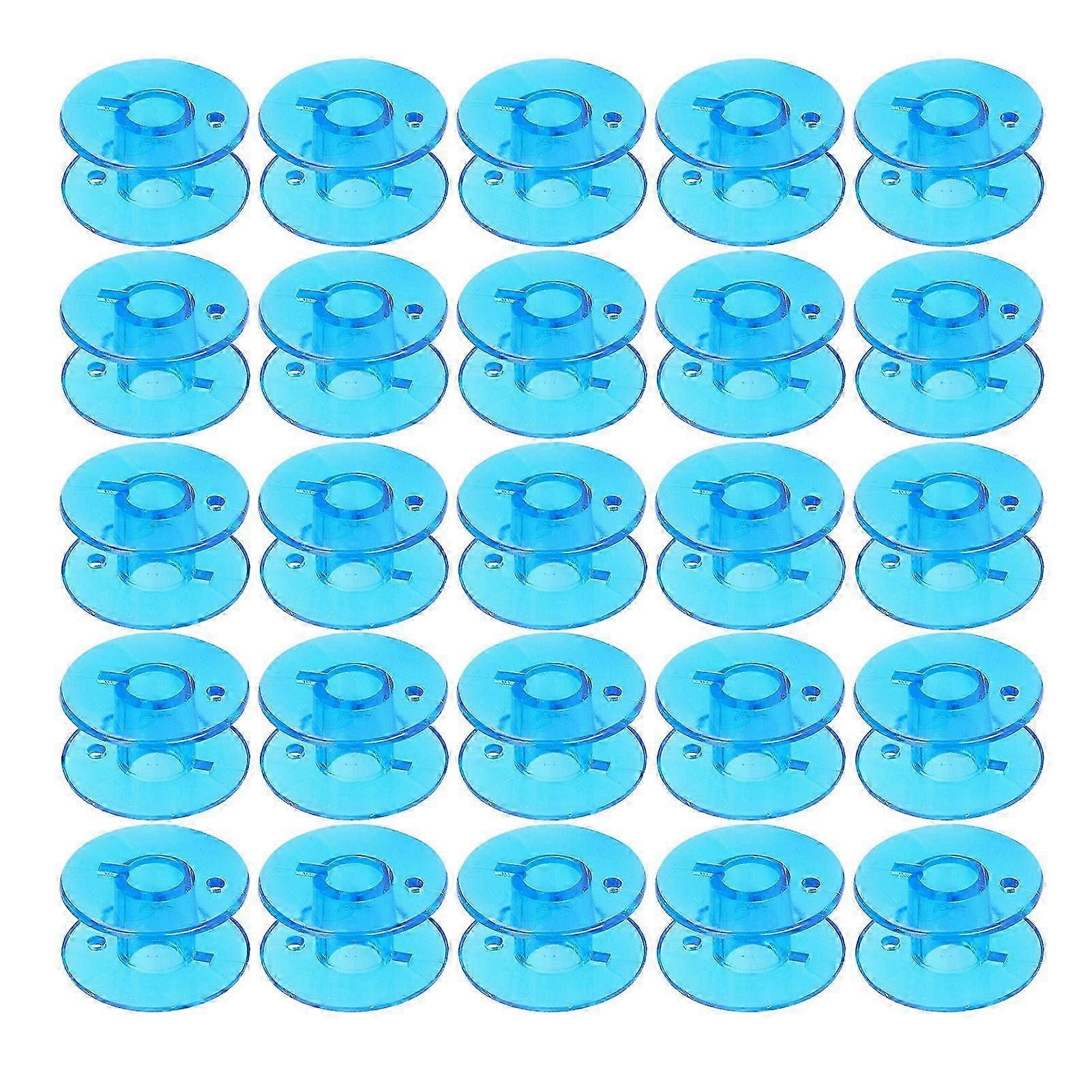 25Pcs Empty Bobbins Plastic Spool Replacement Household Sewing Machine Accessories 1Pc box