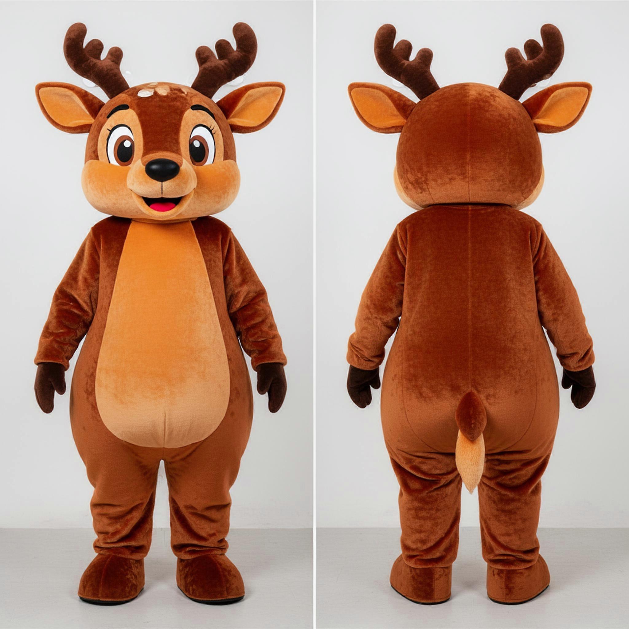 MASTICOT Rust Orange Gentle Eyed Deer Mascot