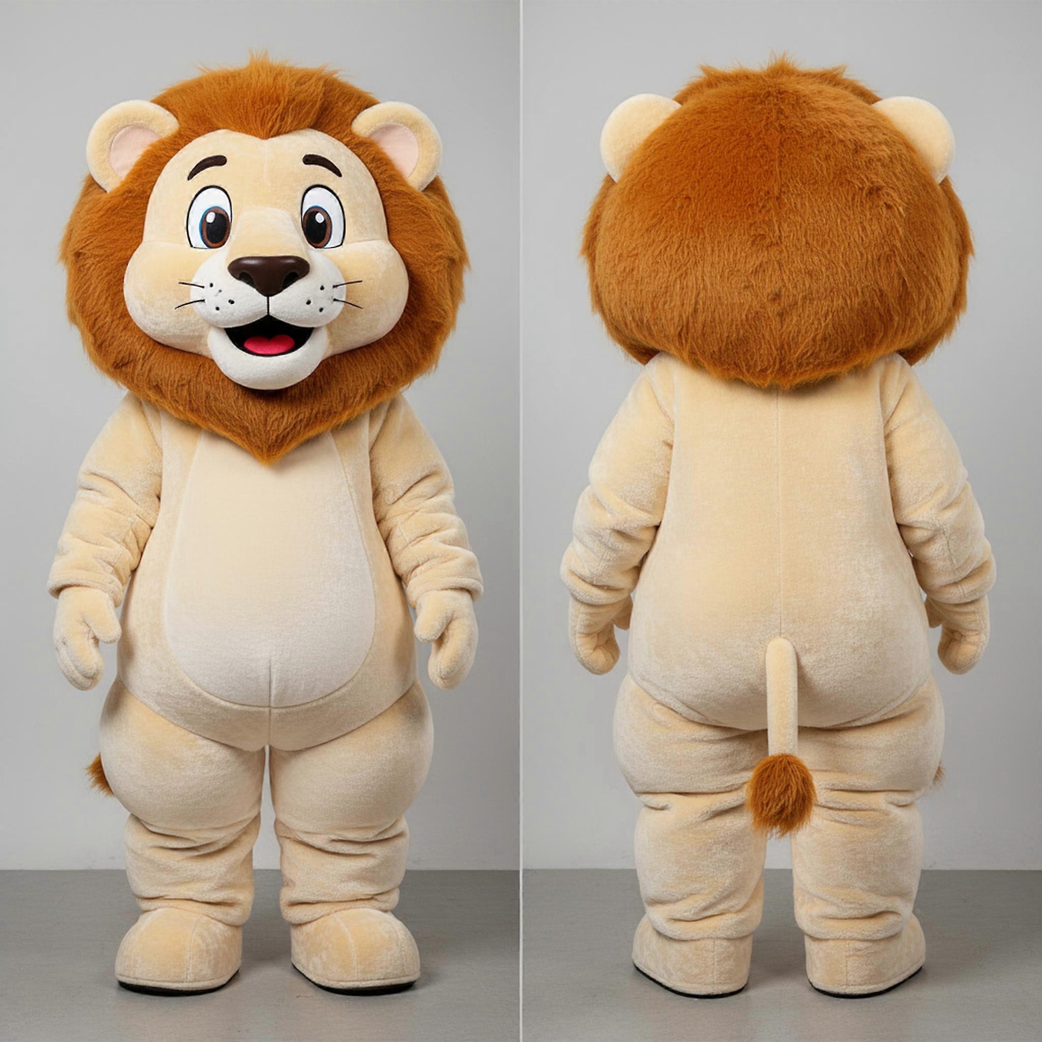 MASTICOT Cream Soft Lion Mascot