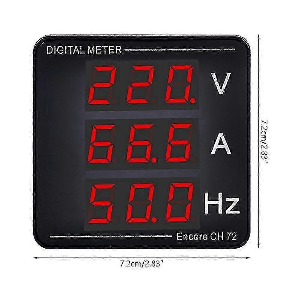Digital Voltage Current Frequency Meter Panel Voltmeter Ammeter LED Display