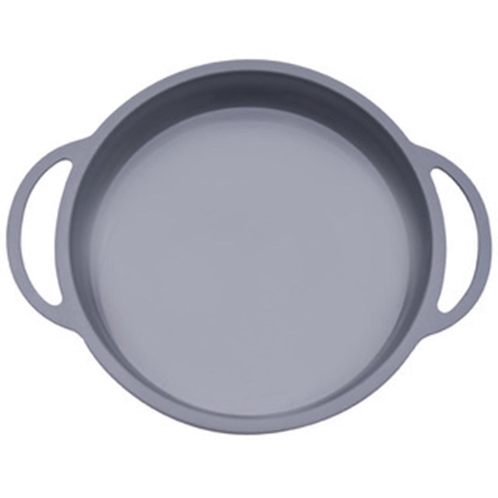 Silicone Solid Color Round Cake Mold High Temperature Resistant,gray
