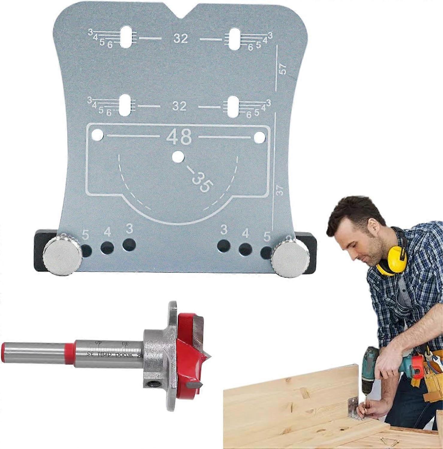 35mm shelf drilling template, hinge positioning template