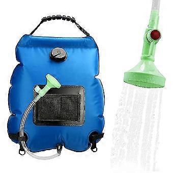 Solar Camping Shower Bag 20L Portable Outdoor Shower with Removable Hose and Head