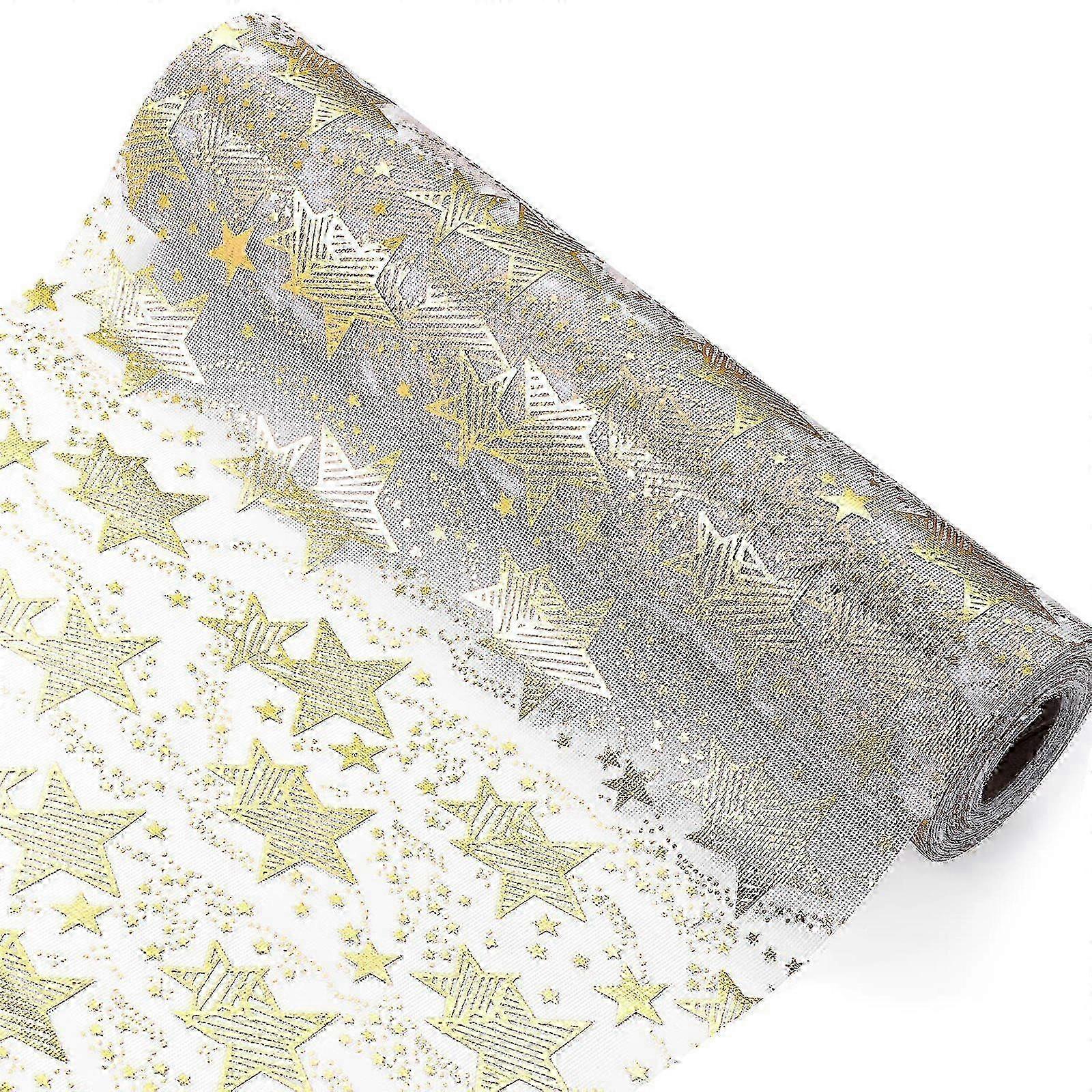 Gold Star Polyester Table Runner