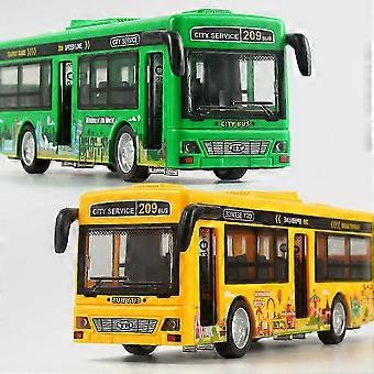 ABS Large Toy Buses Openable Doors Detailed Entertaining Play Childrens Large Bus Toy Simulated Bus_RxA