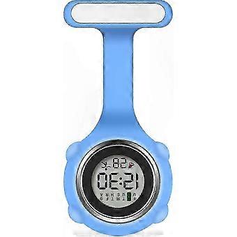 Digital Nurse Watch with Clip, Large Dial, Multifunction Timer, Stopwatch, Alarm, EL Backlight, Silicone Case for Nurses, Doctors, Chefs, Students