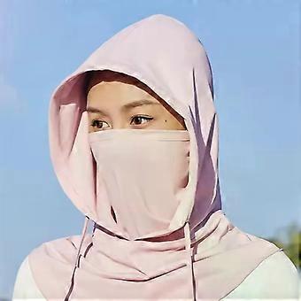 1pcs mmer Full Face Sun Protection Hat Face Mask Outdoor Hiking Cycling and Camping UV Protection Hat Neck Protection Hat