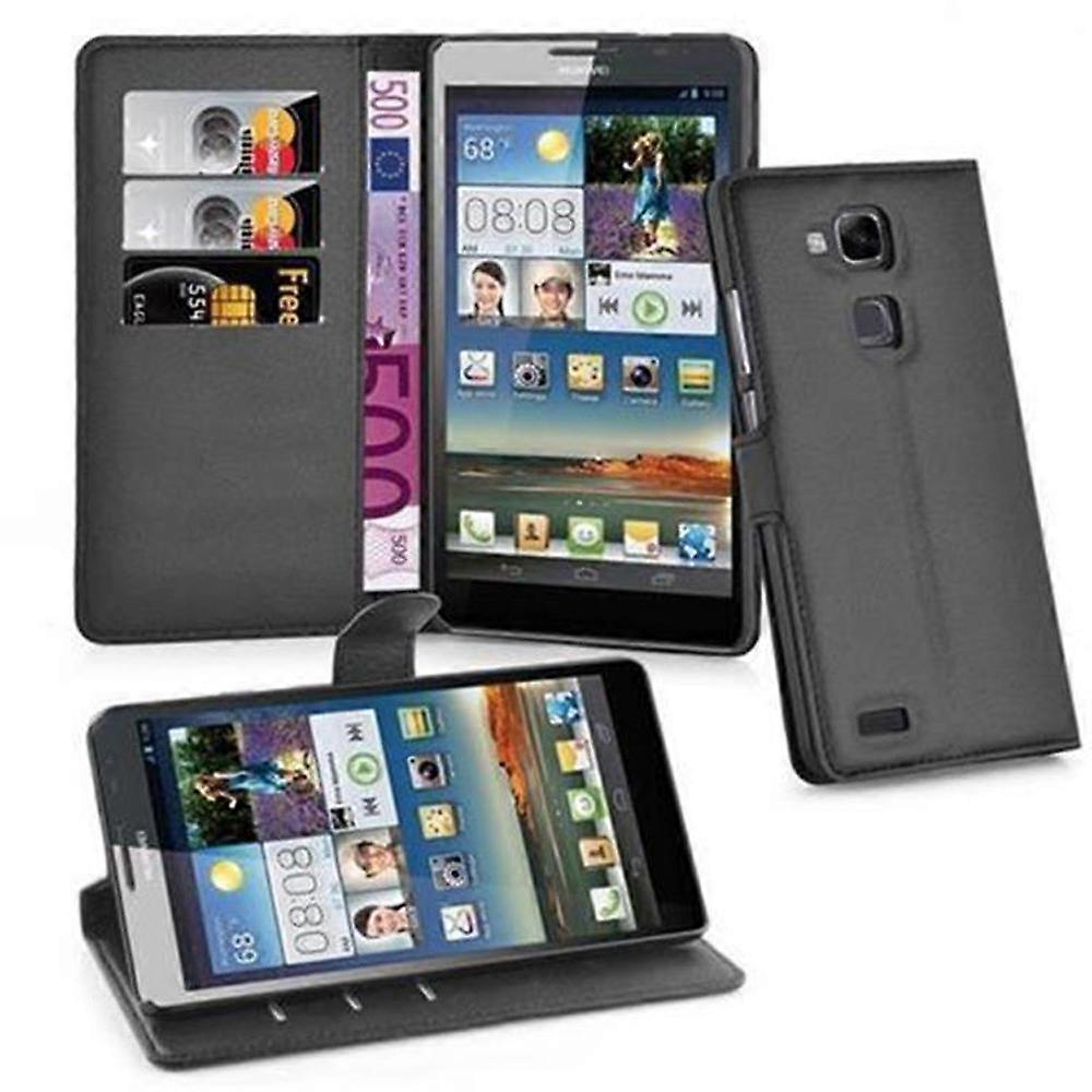 Case compatible with Huawei D3 MATE 7 - Protective case with card slots and stand function