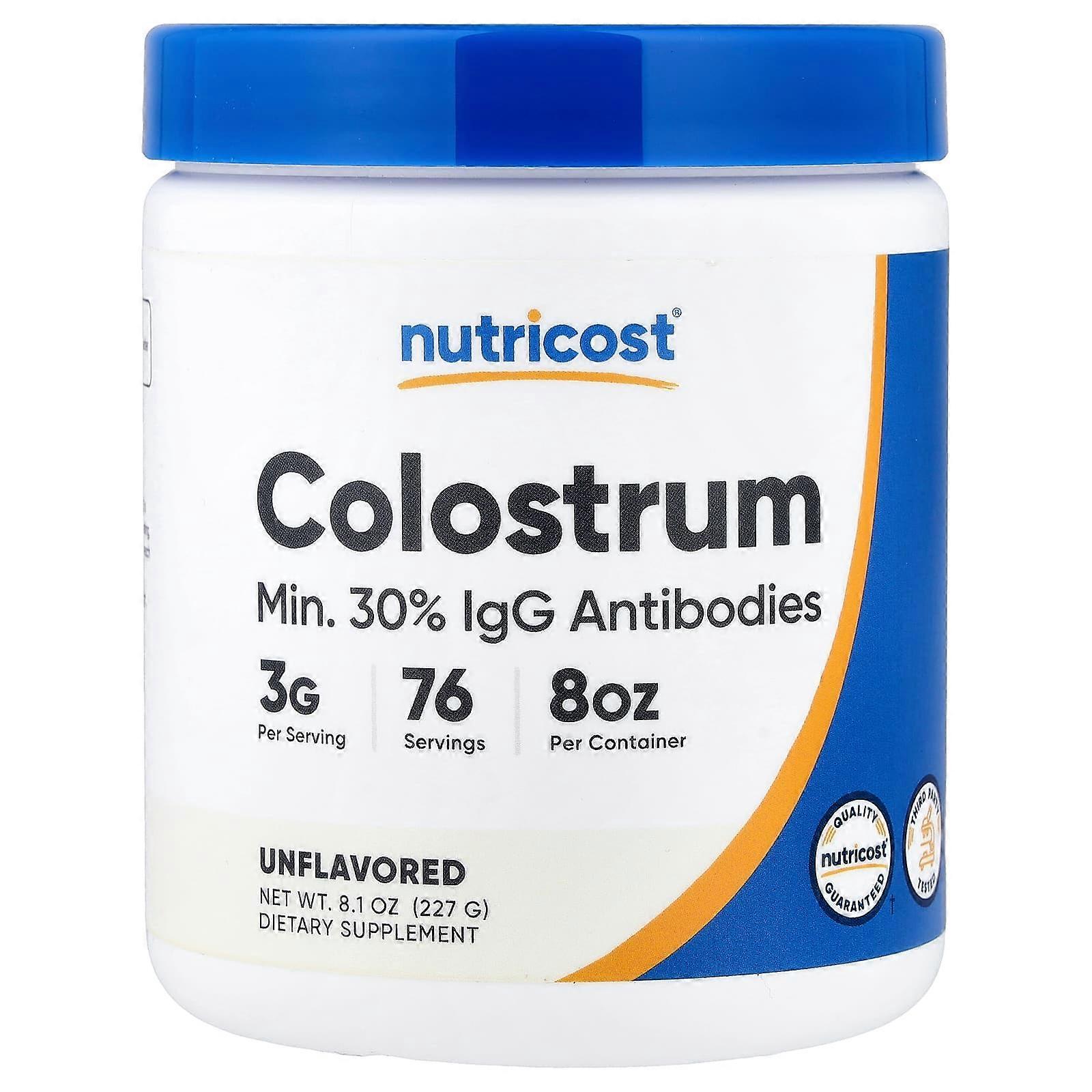 Nutricost, Colostrum, Unflavored, 8 oz (227 g)