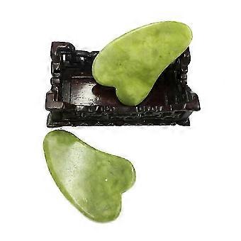 & Board Jade Stone Set Raspado Herramientas de Masaje para el Cuidado de la Piel Antienvejecimiento Rostro Ojo Cuello Belleza Rodillo Masajeador Facial