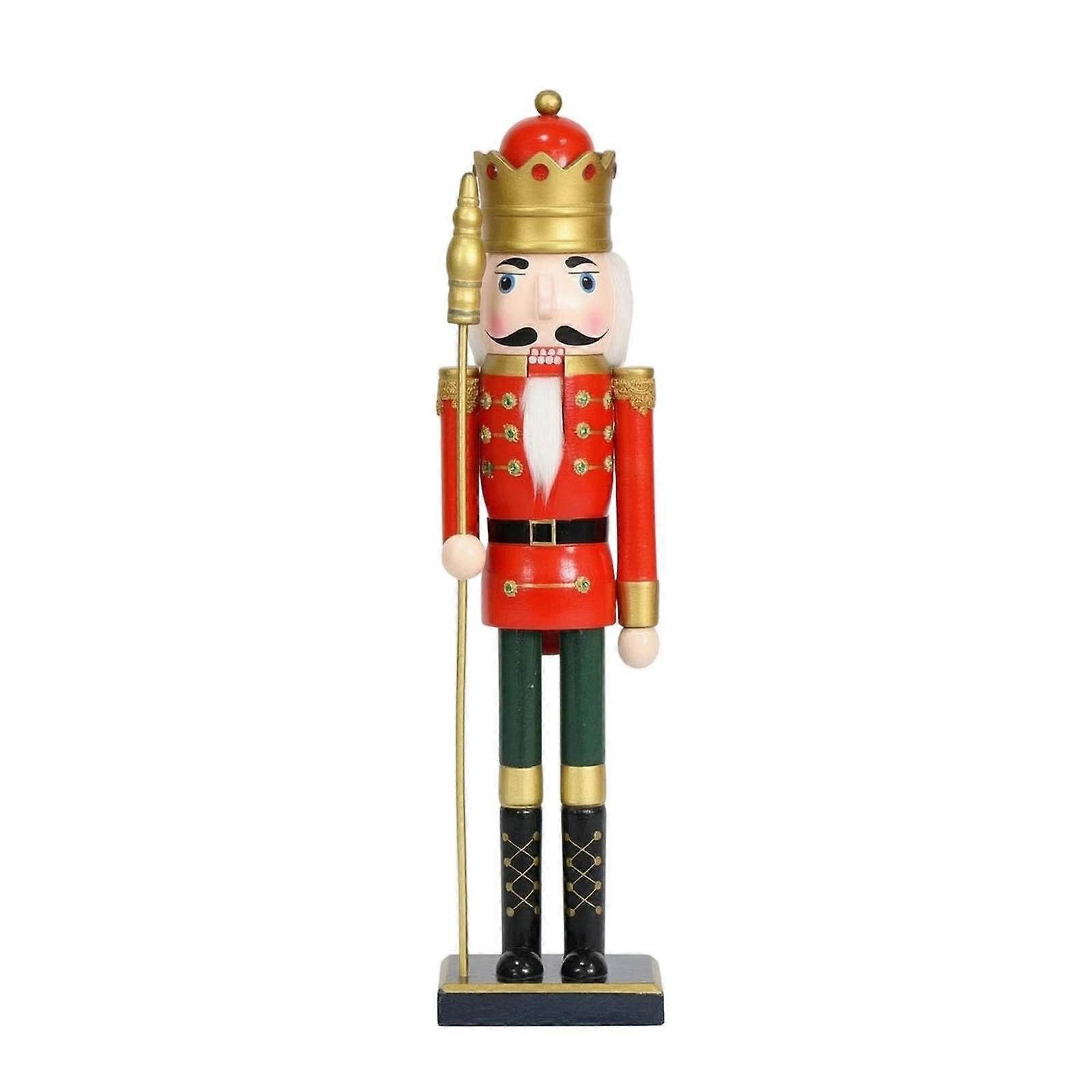Wooden Nutcracker Hand-Painted Decor Decorative for Tabletop