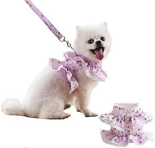 Adjustable Lace Flower Dog Harness