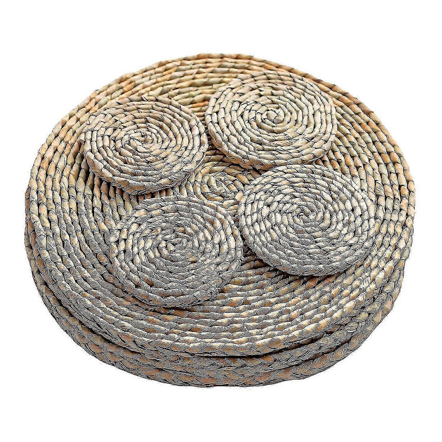 Cattail Braided Placemats 8 Pcs Set