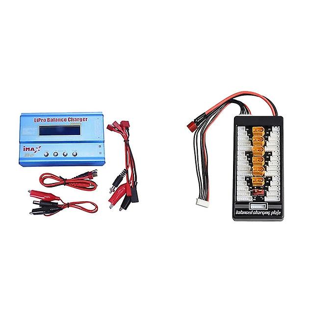 Imax B6 80w Xt60 Lipo Battery Balance Charger + B6ac Lipo Charging Xt60 Adaptor Board 2-6s For Rc Battery