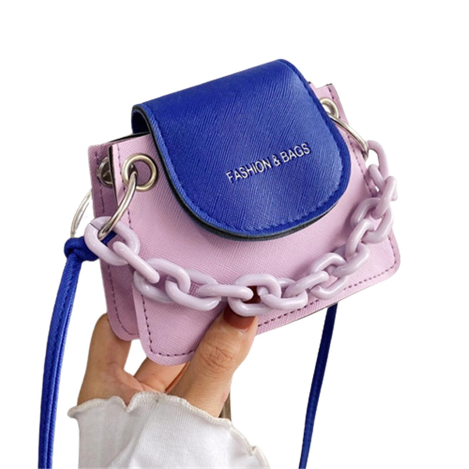 Women's Shoulder Crossbody Bag Color-matching Chain Pu