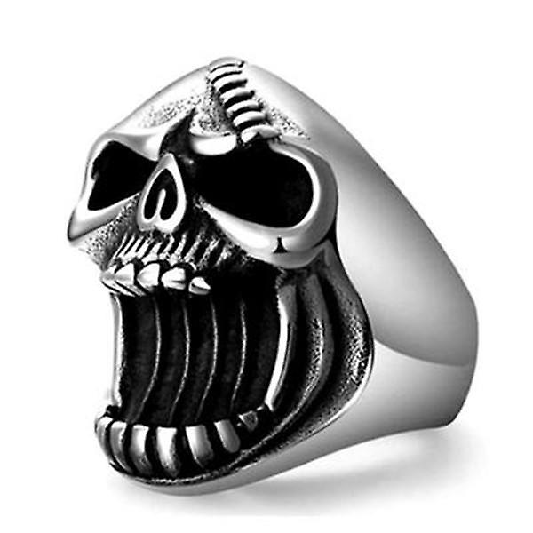 Bague punk en acier inoxydable