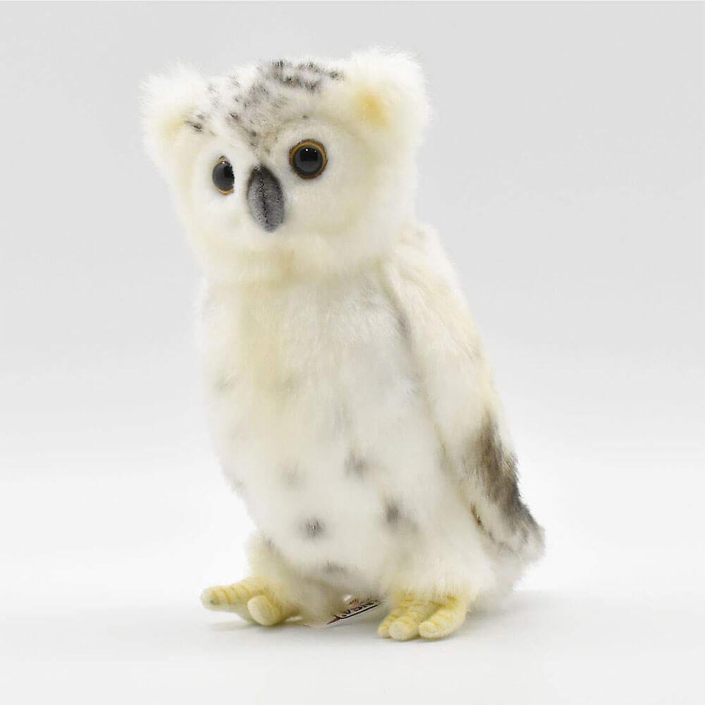 18cm Hansa Snow Owl Plush Soft Cuddly Realistic Handmade Stuffed Animal Toy