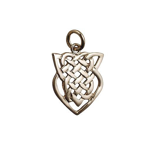 9ct Gold 20x17mm Celtic knot Pendant