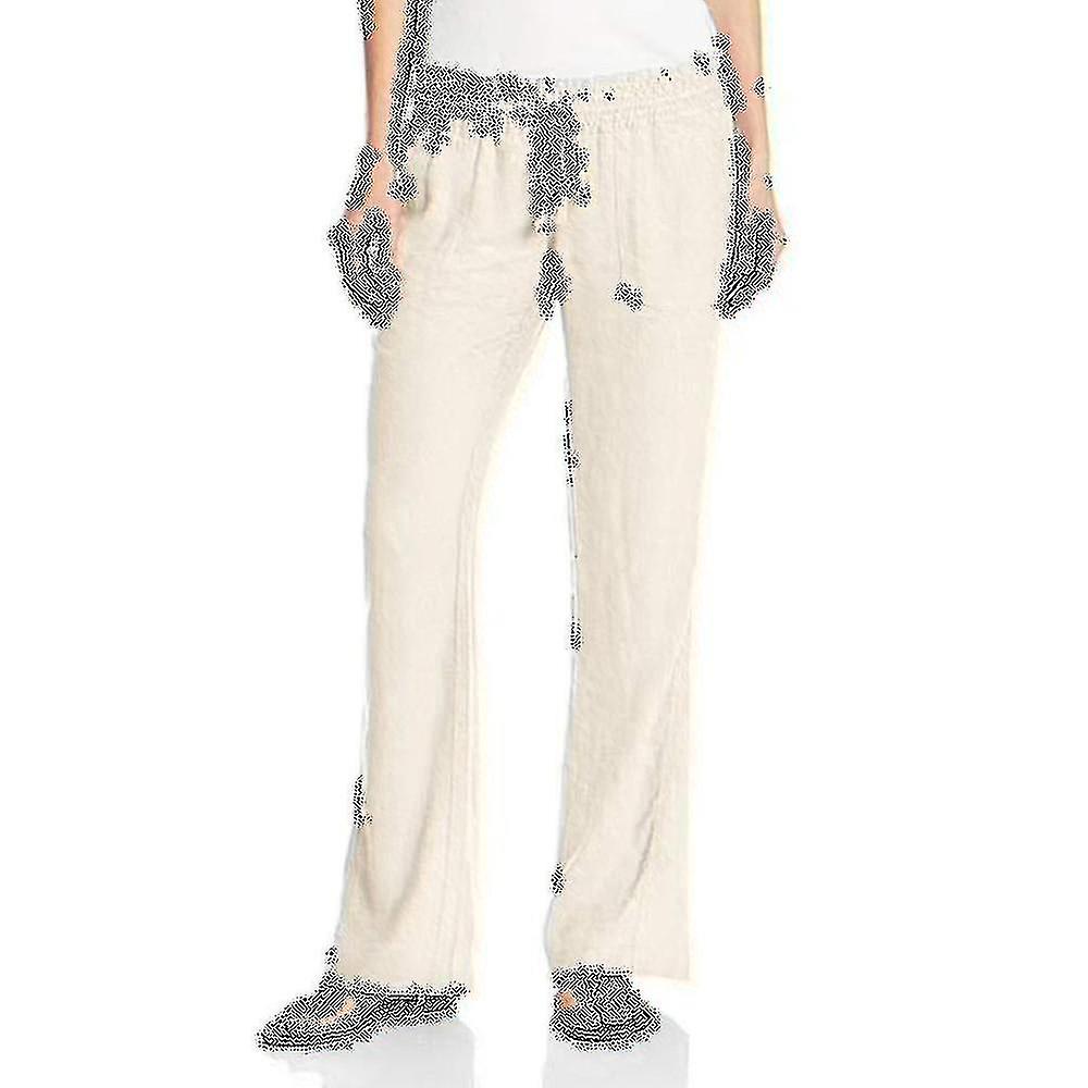 Damen Baumwoll-Leinen-Hose Strandhose