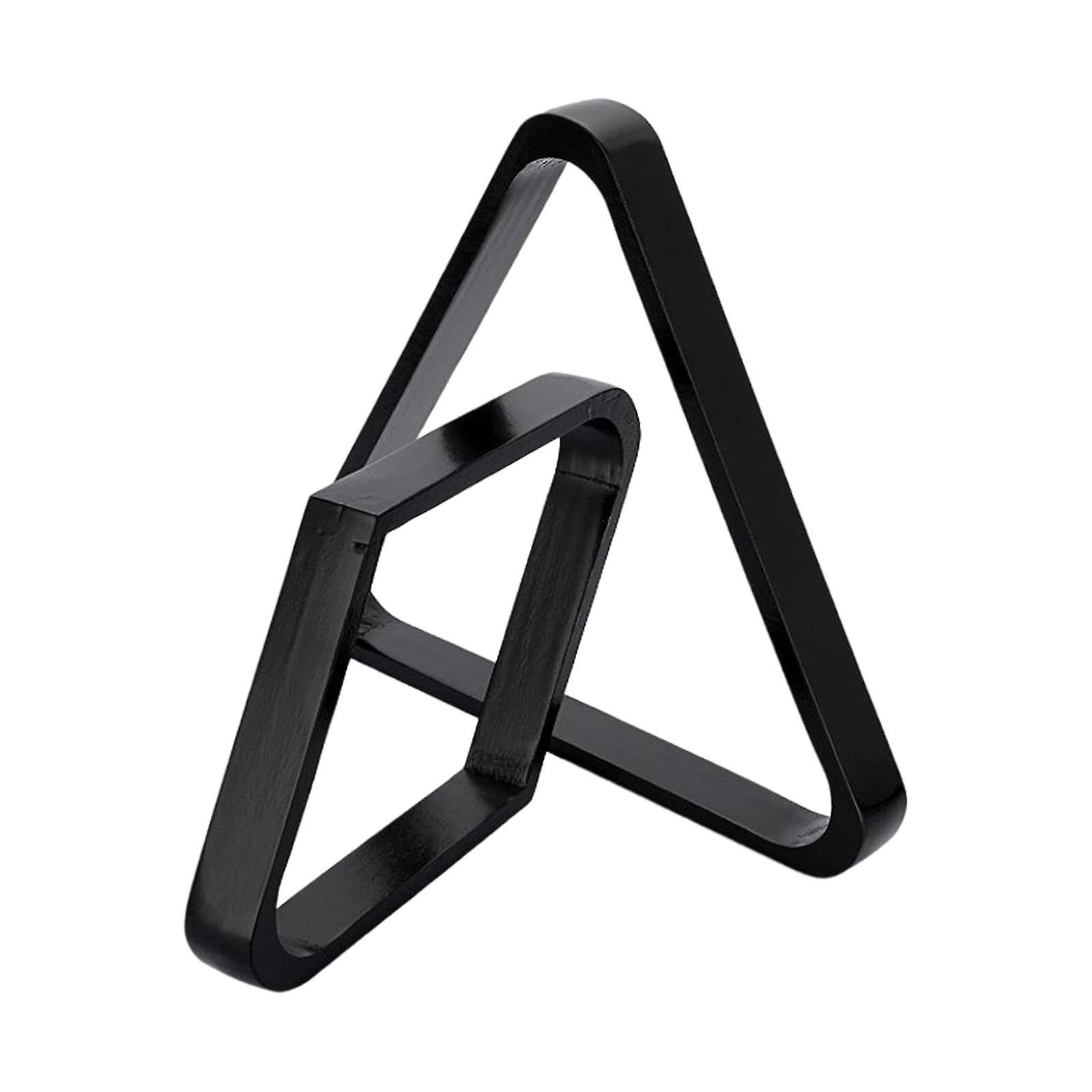 2x Flat Billiard Ball Rack Set Diamond Rack Triangle Rack Accessory Snooker Black