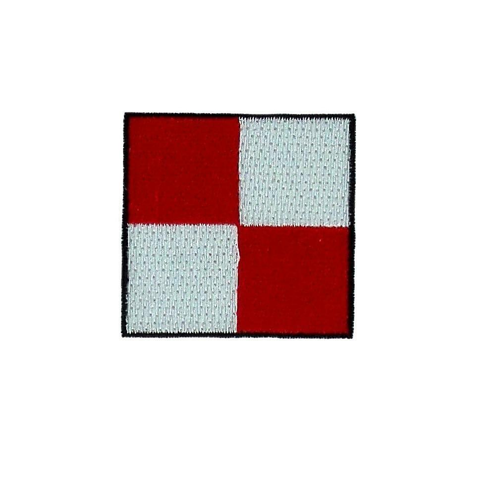 Patch Ecusson Brode Applies Flag Code Signals Maritime Backpack U Uniform
