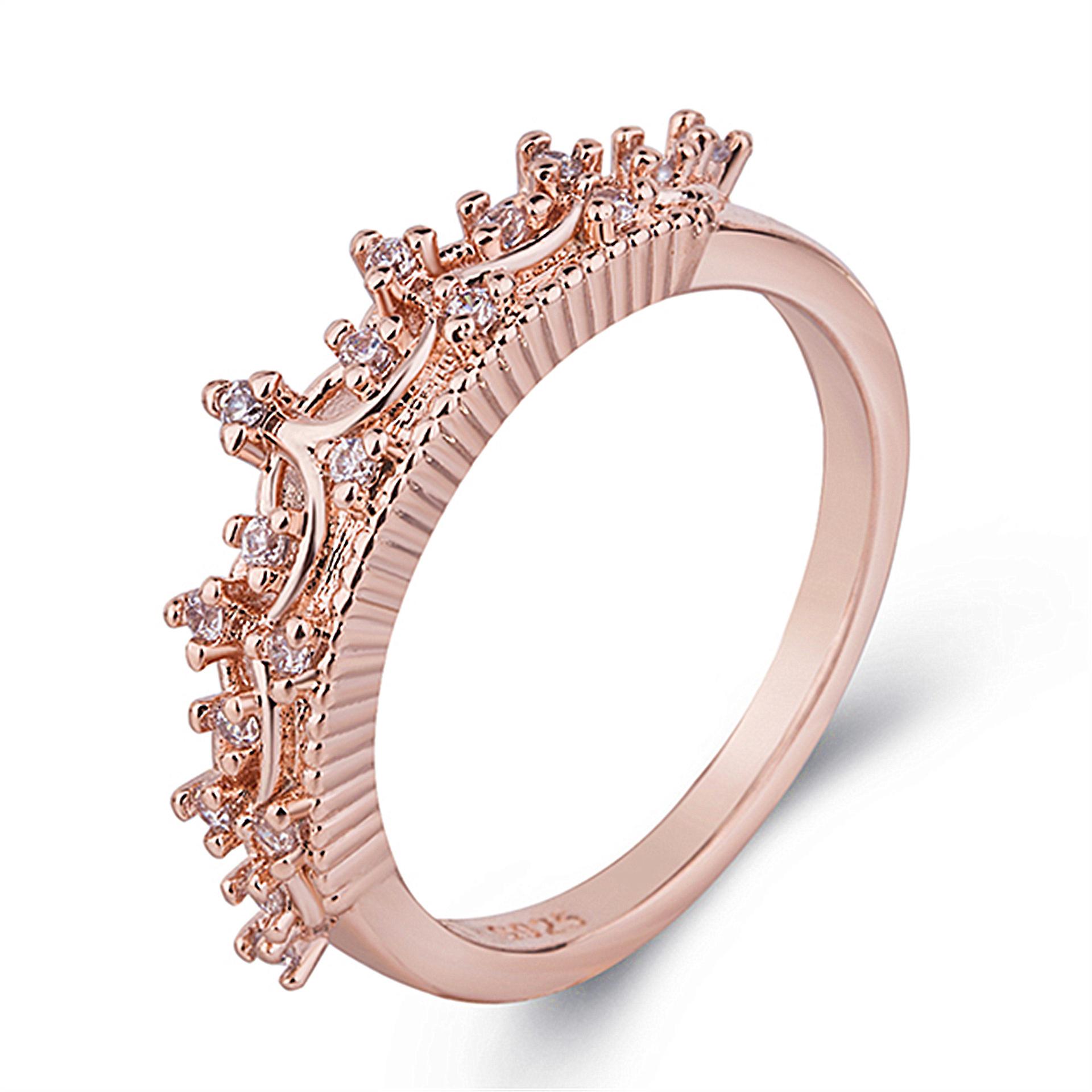 Bague couronne en diamant