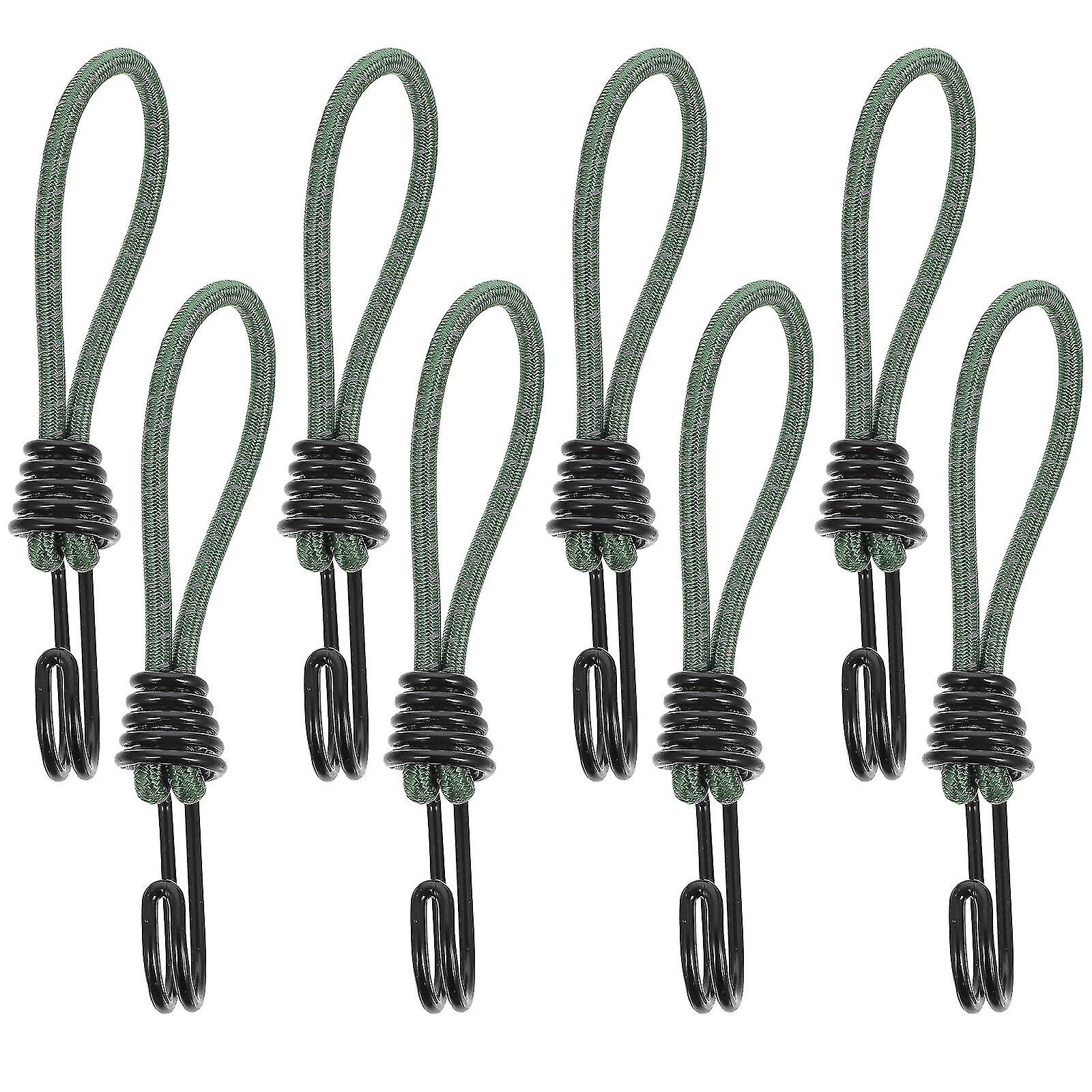 8 Pcs Tent Camping Drawstring Camping Tent High Elasticity Fixed Strap Bungee Cords Heavy Duty Fixed Binding Strap