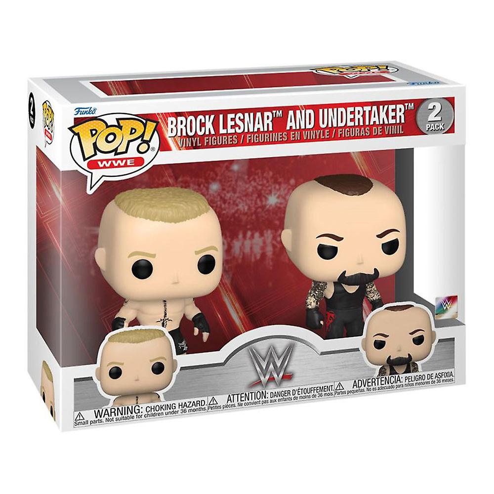 官方授权的Funko收藏品WWE布洛克·莱斯纳和Undertaker Pop!2 件装