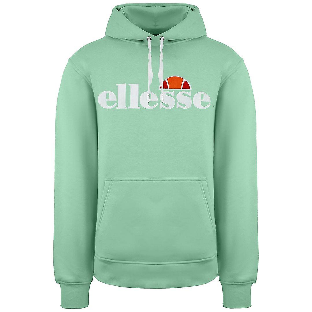 Ellesse 長袖 グラフィック ロゴ プルオーバー グリーン メンズ ノルドール パーカー 6 15719
