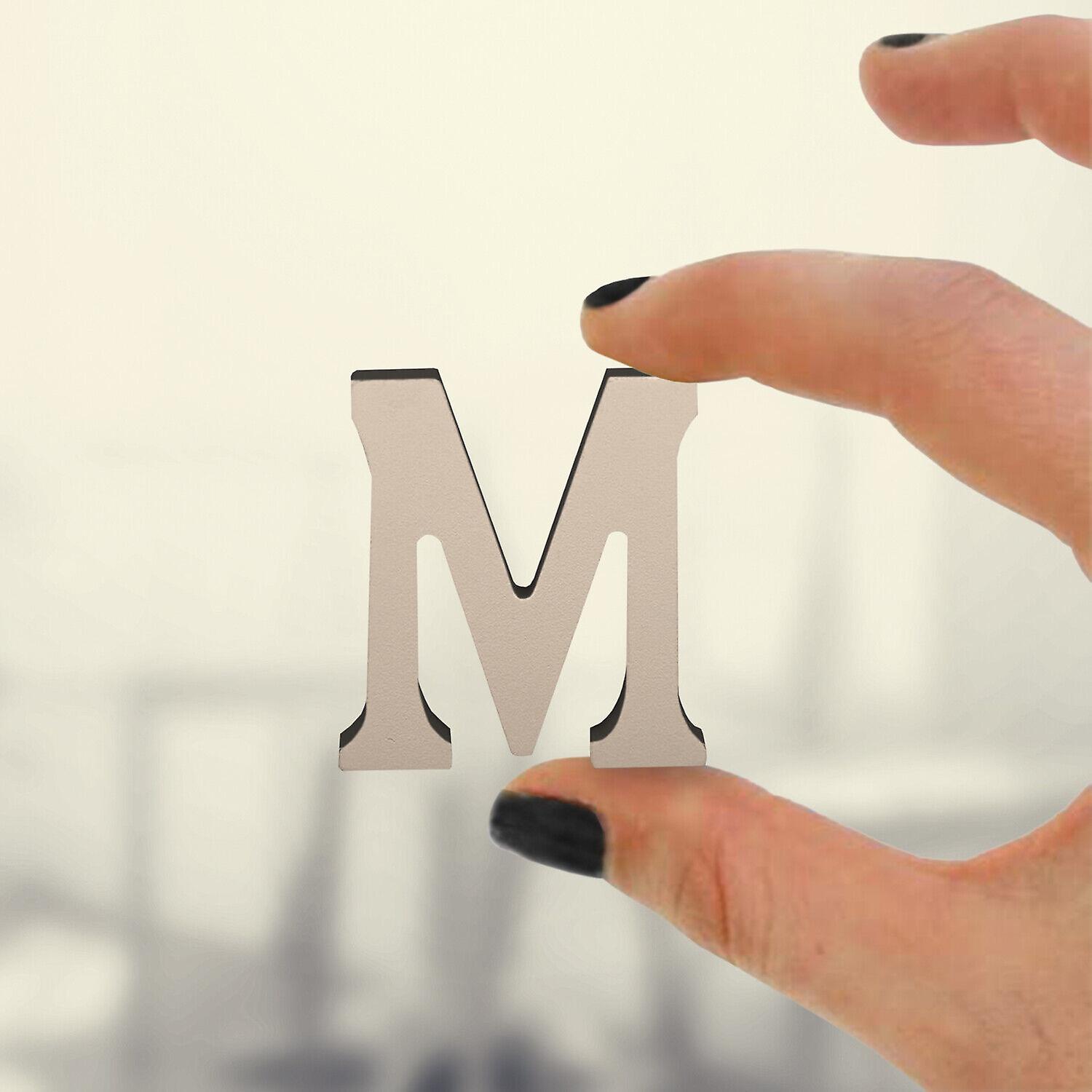 Standing Wooden M Letters Alphabets