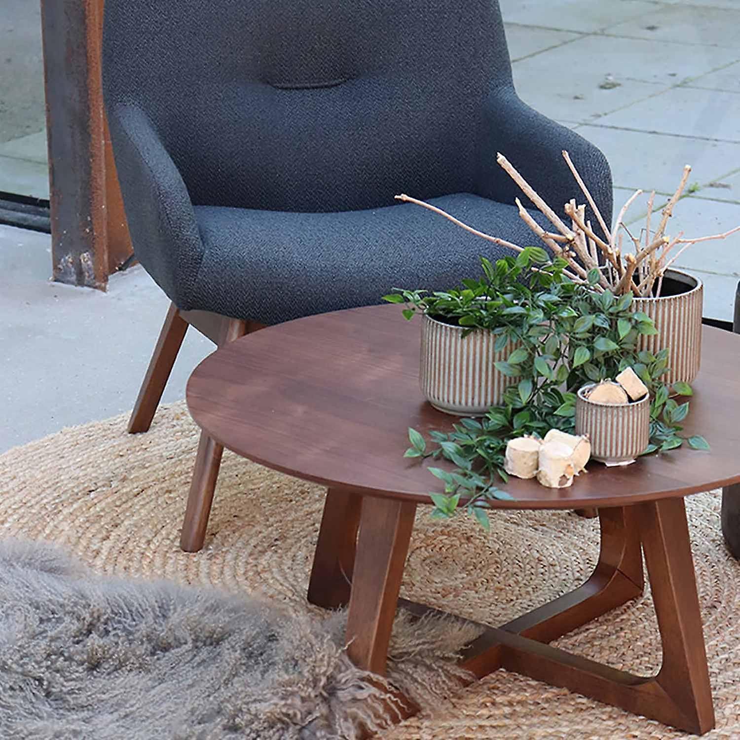 Round carpet in natural jute Ø
