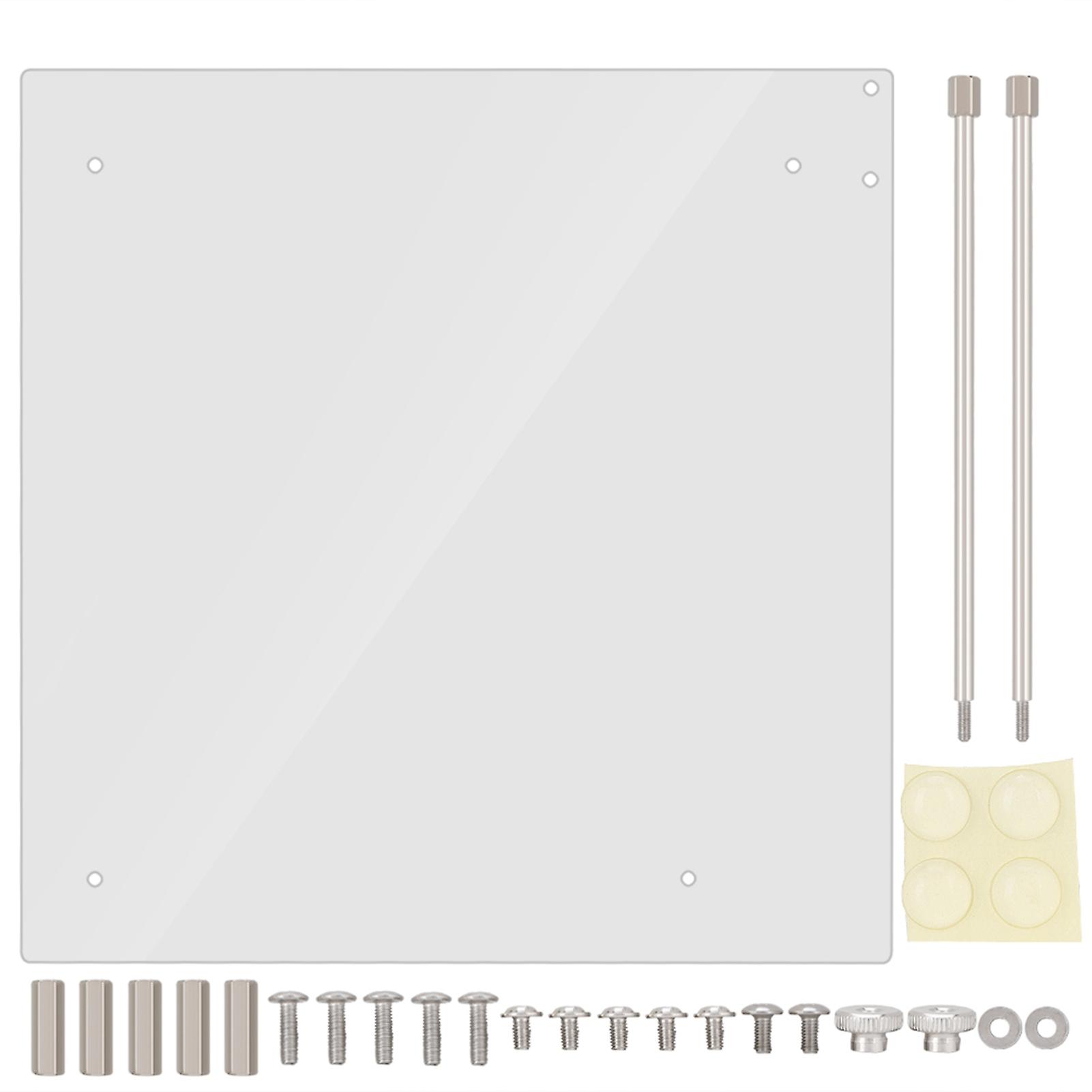 Open Frame Transparent Acrylic Overlock Computer Case DIY Base Stand For ITX Motherboard