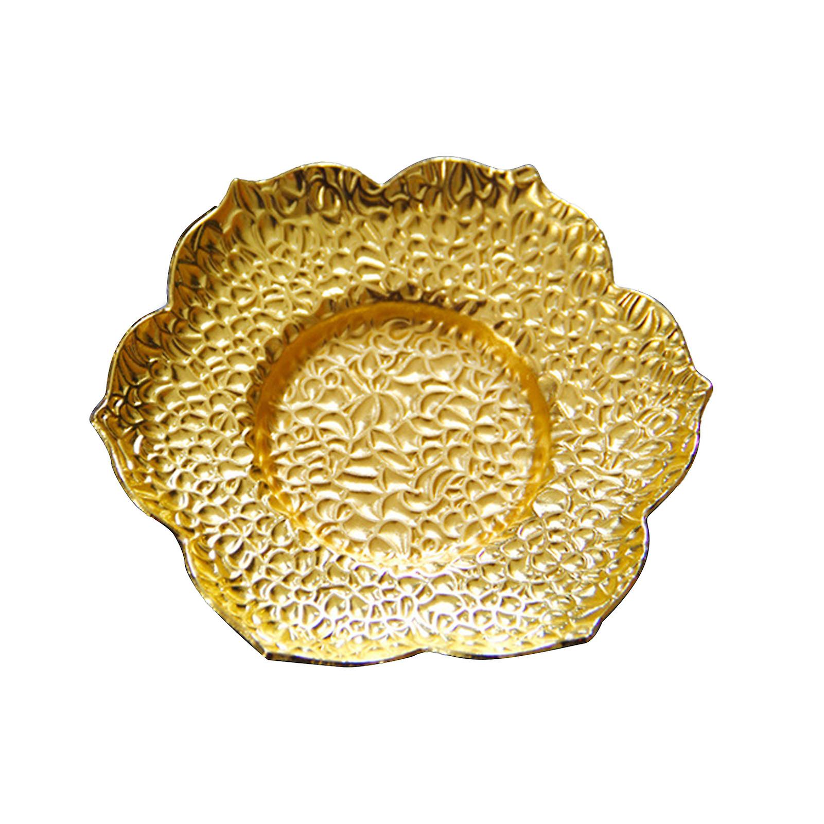 Embossed pattern insulated bronze coasters for home office restaurant bar