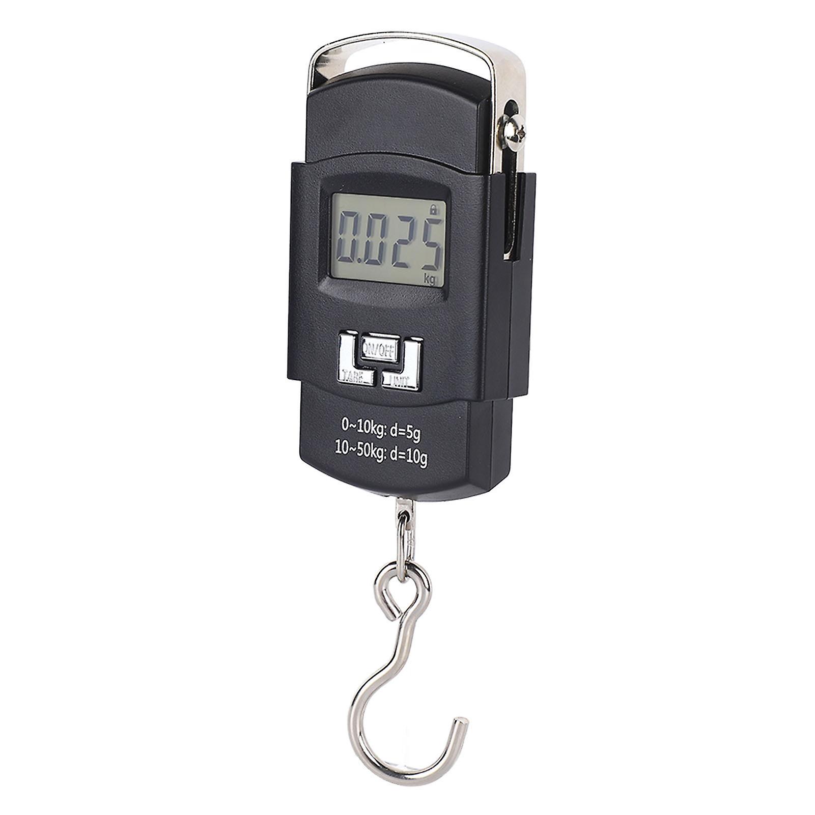 Hanging Hook Scale LCD Display 50kg Portable Digital Fish Scale with Comfortable Handle 