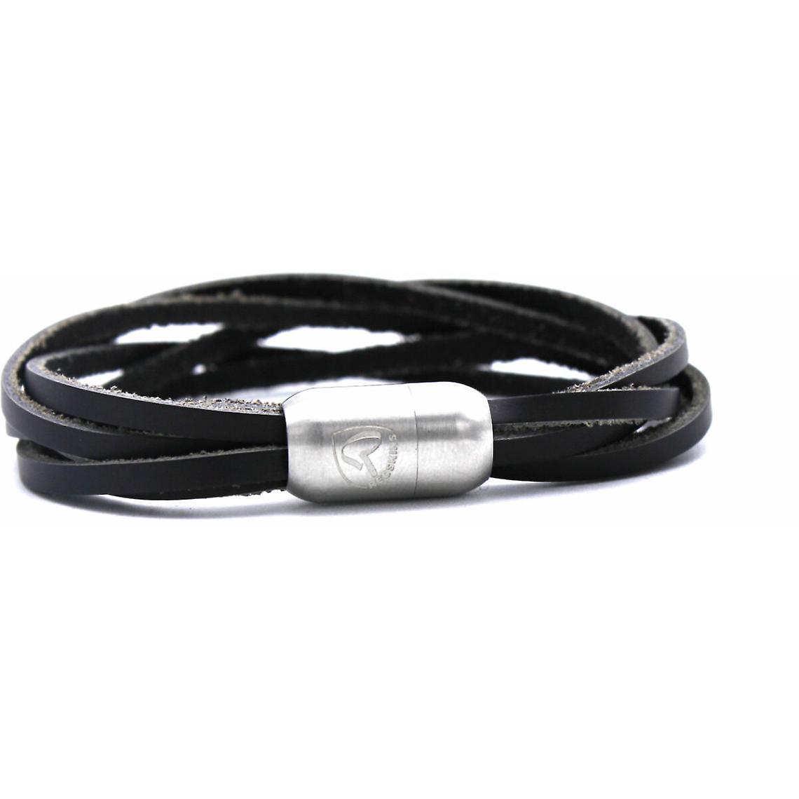 Redskins 285125 - Multiturn man black leather strap bracelet