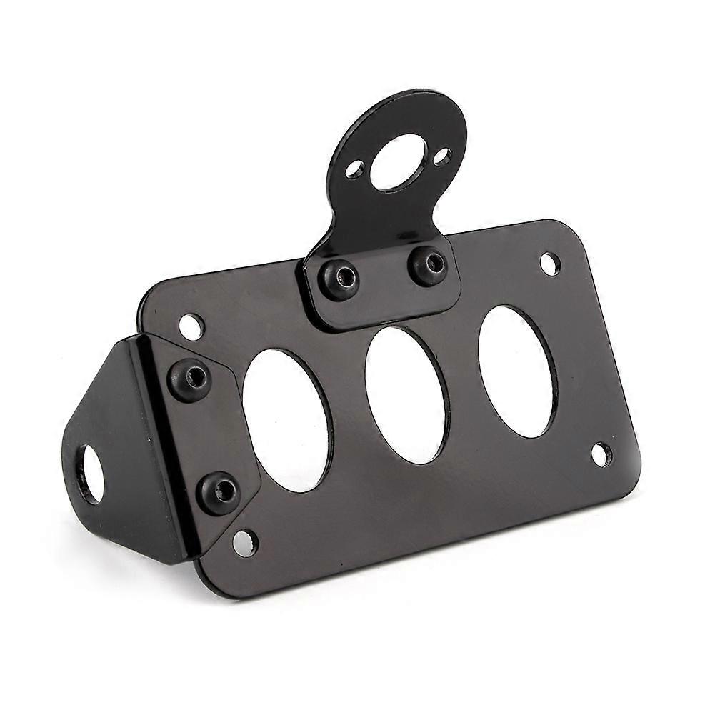 Iron Motorcycle Rear License Plate Holder Side Tail Light Bracket Modification Accessory