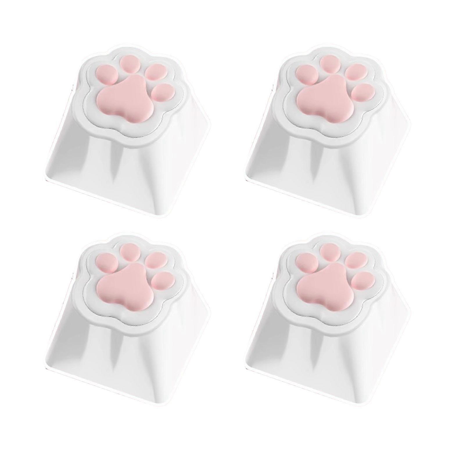 4pcs Cat Claw Keycap Soft Silicone Ergonomic Design Universal Custom Gaming Keycaps Mechanical Keycaps
