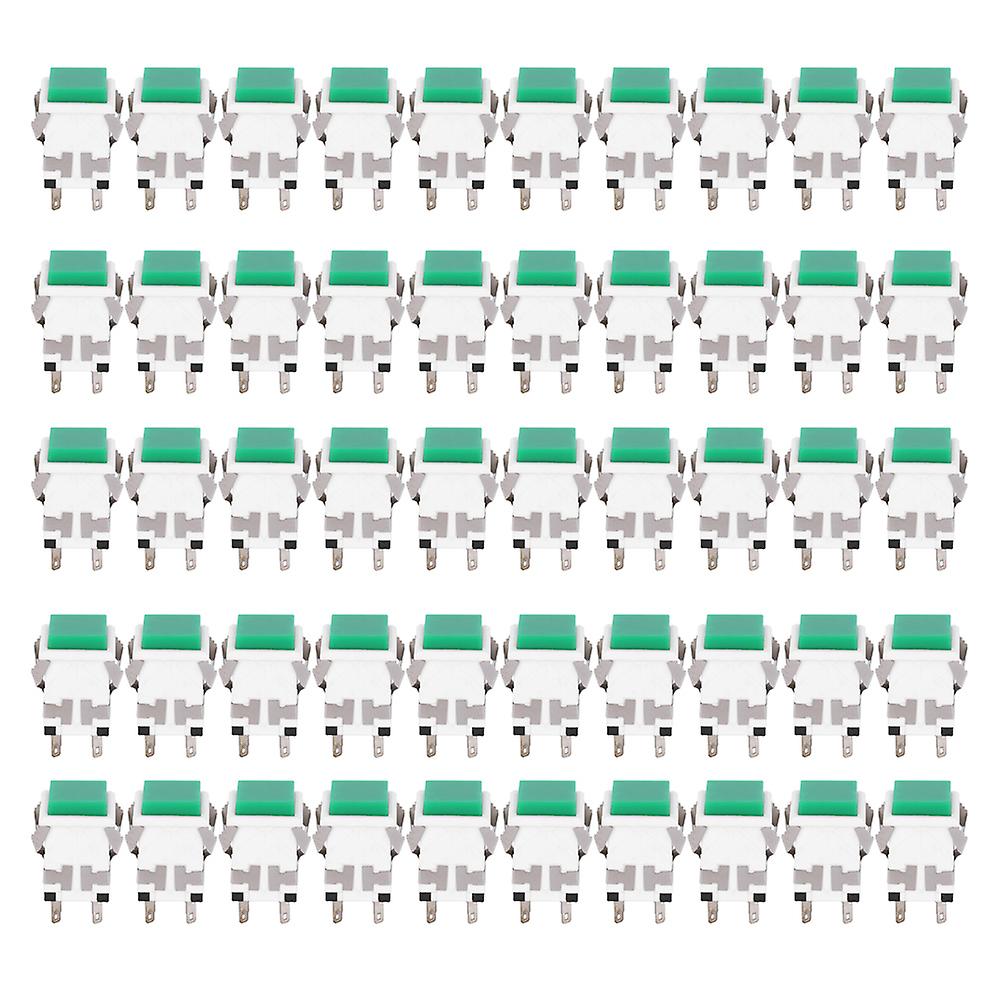 50 חתיכות של מתגי כפתור נעילה עצמית עם 6 פינים מדויקים ויציבים, מתאימים ל-220V