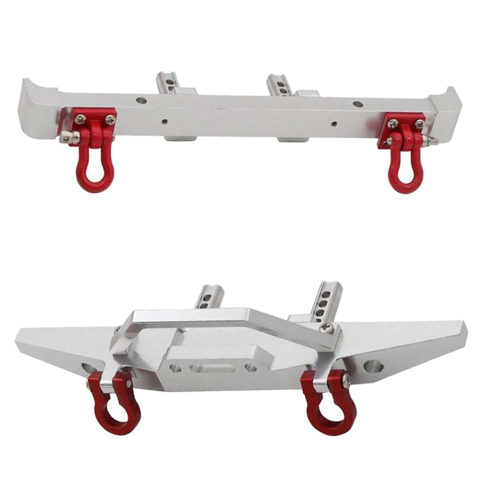 2Pcs 1:12 Aluminum RC Front and Rear Replacement Metal Spare Parts Easy to Install Durable Upgrade Parts for MN128 DIY