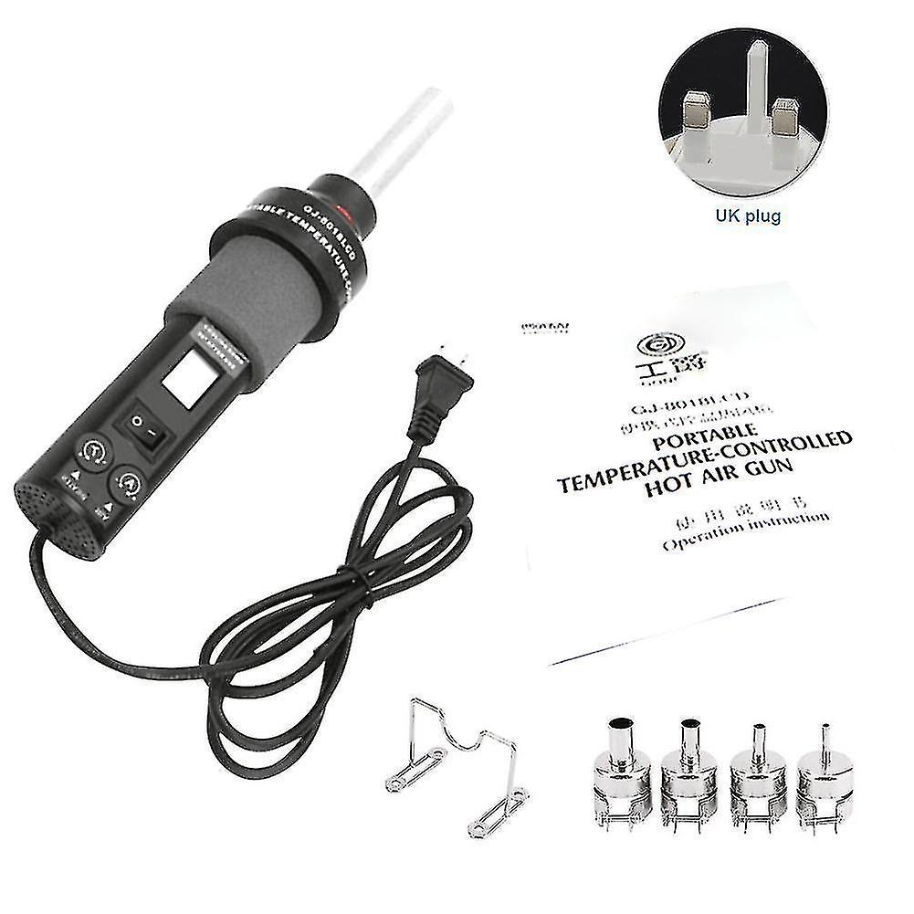 熱銃低雑音ポータブル専門のデジタル温度調節可能なハンドヘルド電気熱風b