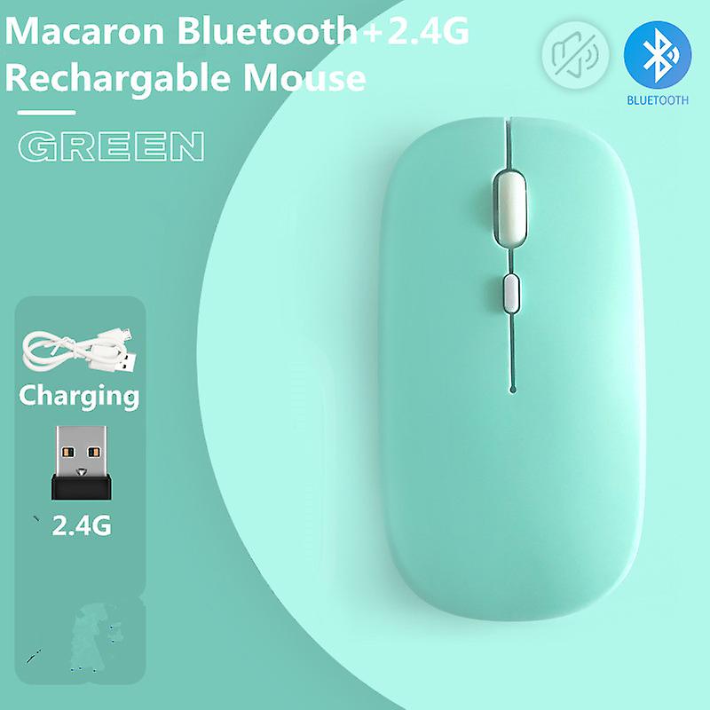 Macaron reîncărcabile wireless Bluetooth Mouse 2.4g șoareci USB pentru Android Windows Tablet Laptop Notebook PC pentru ipad Mobile