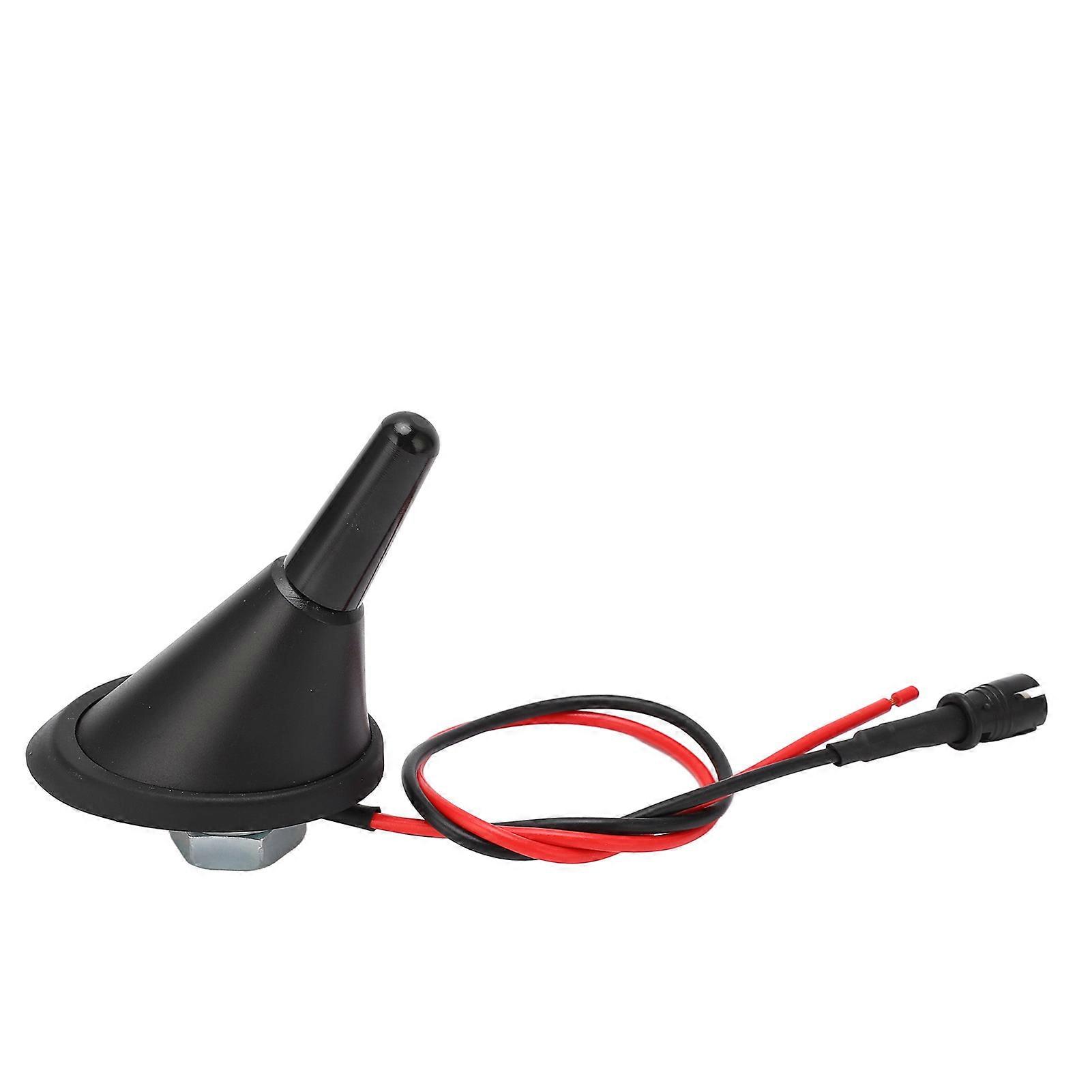 Car Roof Antenna Raku 2 Base with Amplifier Kit Short Type Universal Compact Design for Automobiles